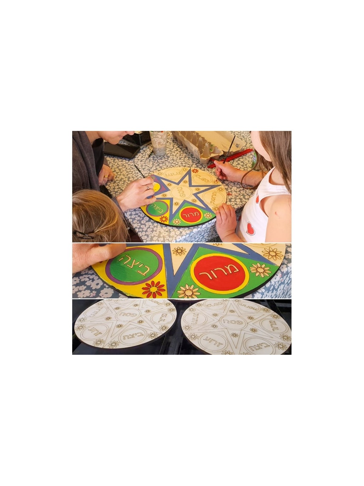 Passover Seder Plate: Do-It-Yourself 3D Puzzle Kit