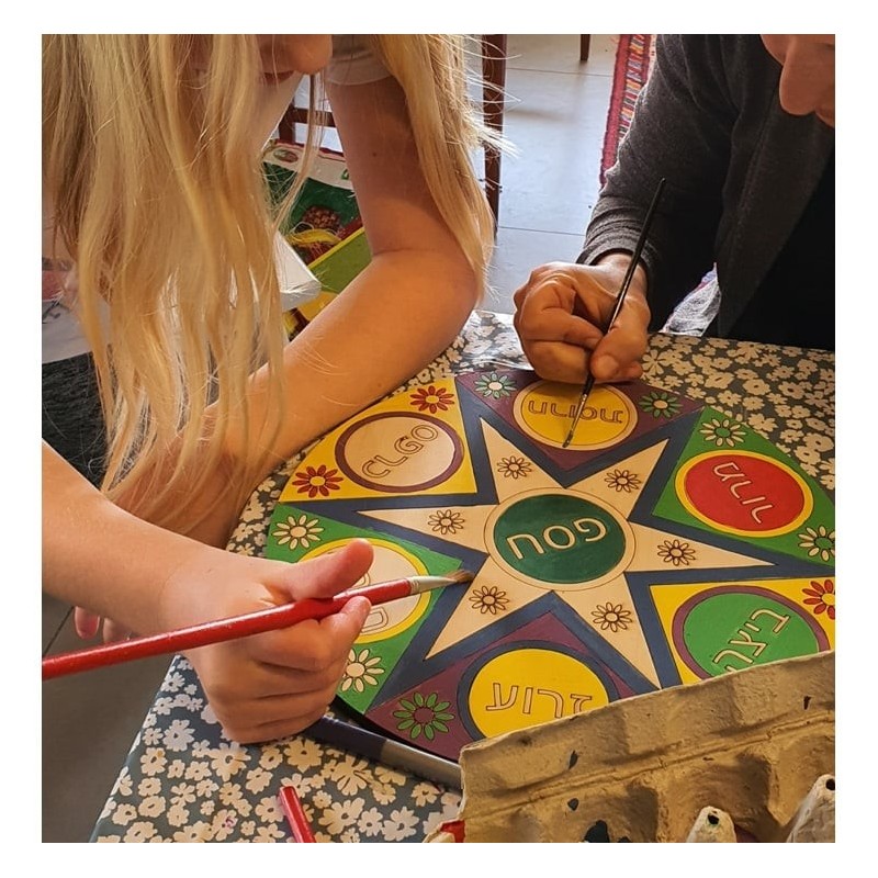 Passover Seder Plate: Do-It-Yourself 3D Puzzle Kit