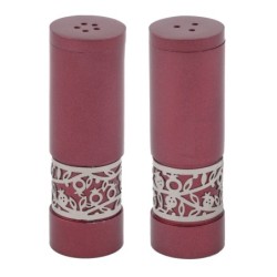 Yair Emanuel Anodized Aluminum Pomegranates Salt and Pepper Shakers -