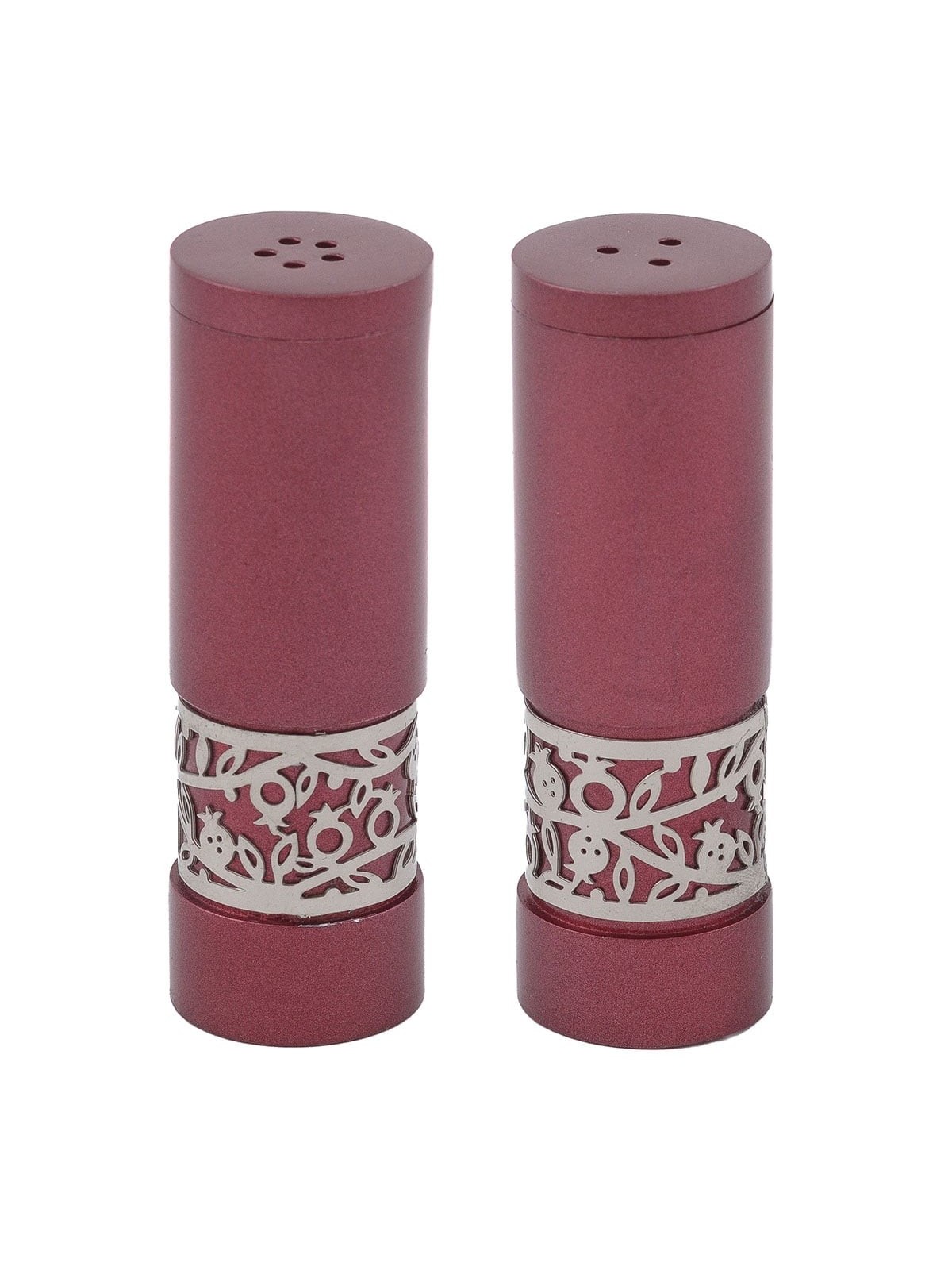 Yair Emanuel Anodized Aluminum Pomegranates Salt and Pepper Shakers -