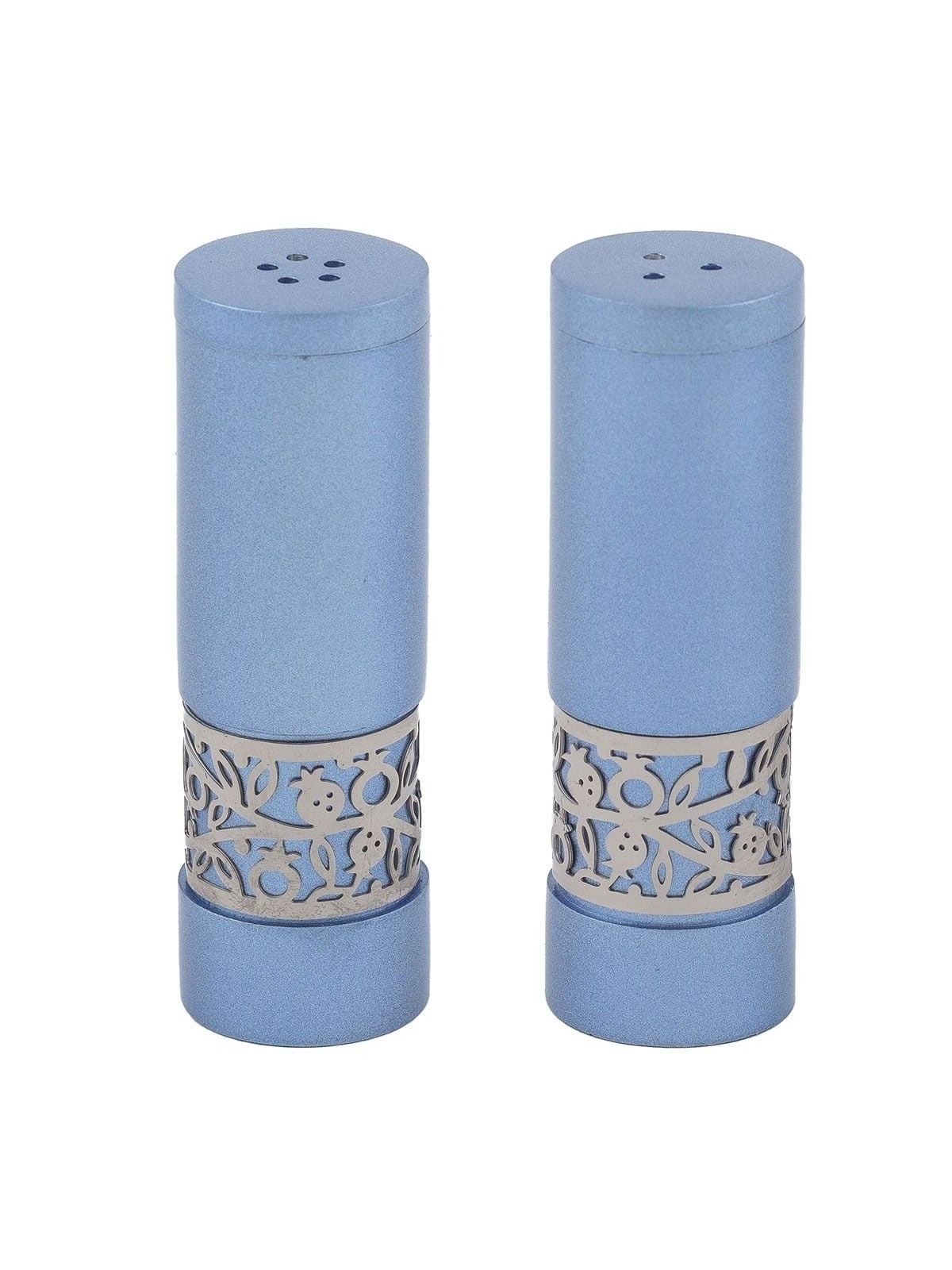 Yair Emanuel Anodized Aluminum Pomegranates Salt and Pepper Shakers -