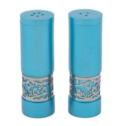 Yair Emanuel Anodized Aluminum Pomegranates Salt and Pepper Shakers -