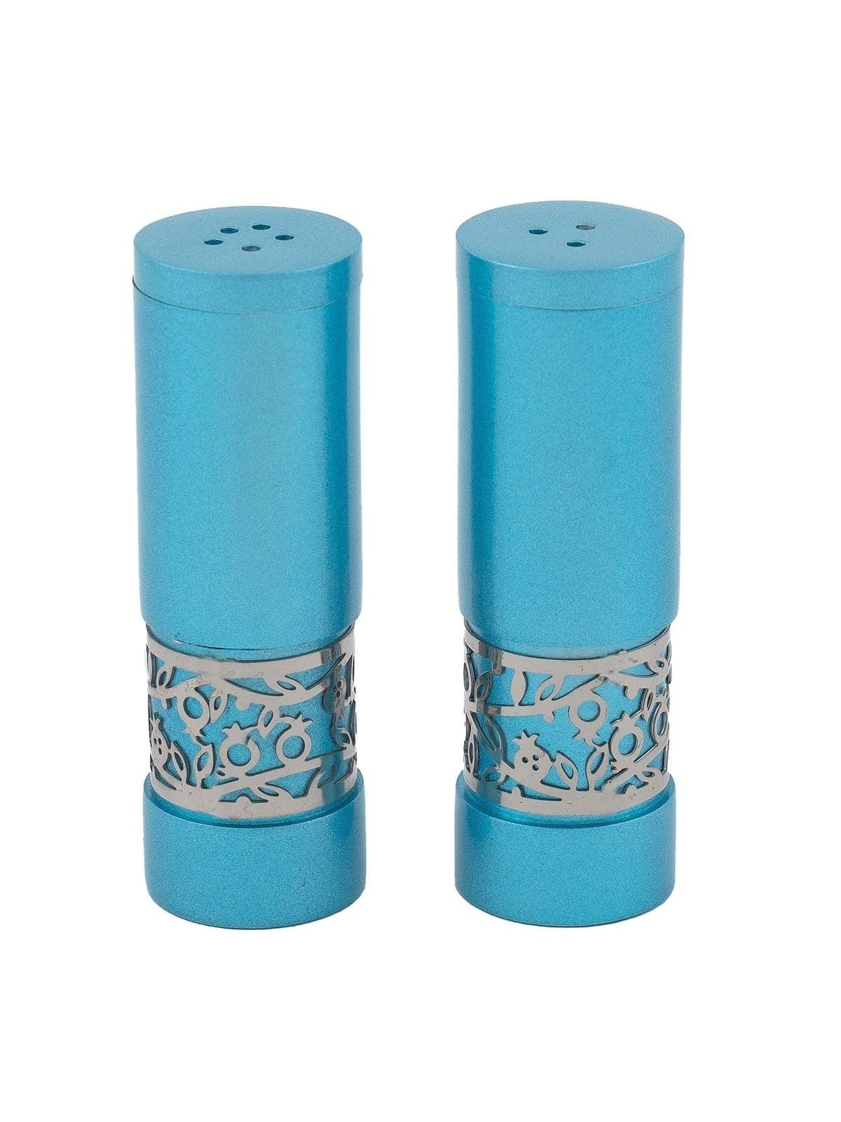 Yair Emanuel Anodized Aluminum Pomegranates Salt and Pepper Shakers -
