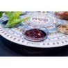 Designer Seder Plate and Matzah Tray Set with Pomegranate Mandala Desi