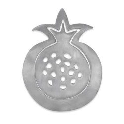 Yair Emanuel Aluminum 2-Piece Trivet Set - Pomegranate