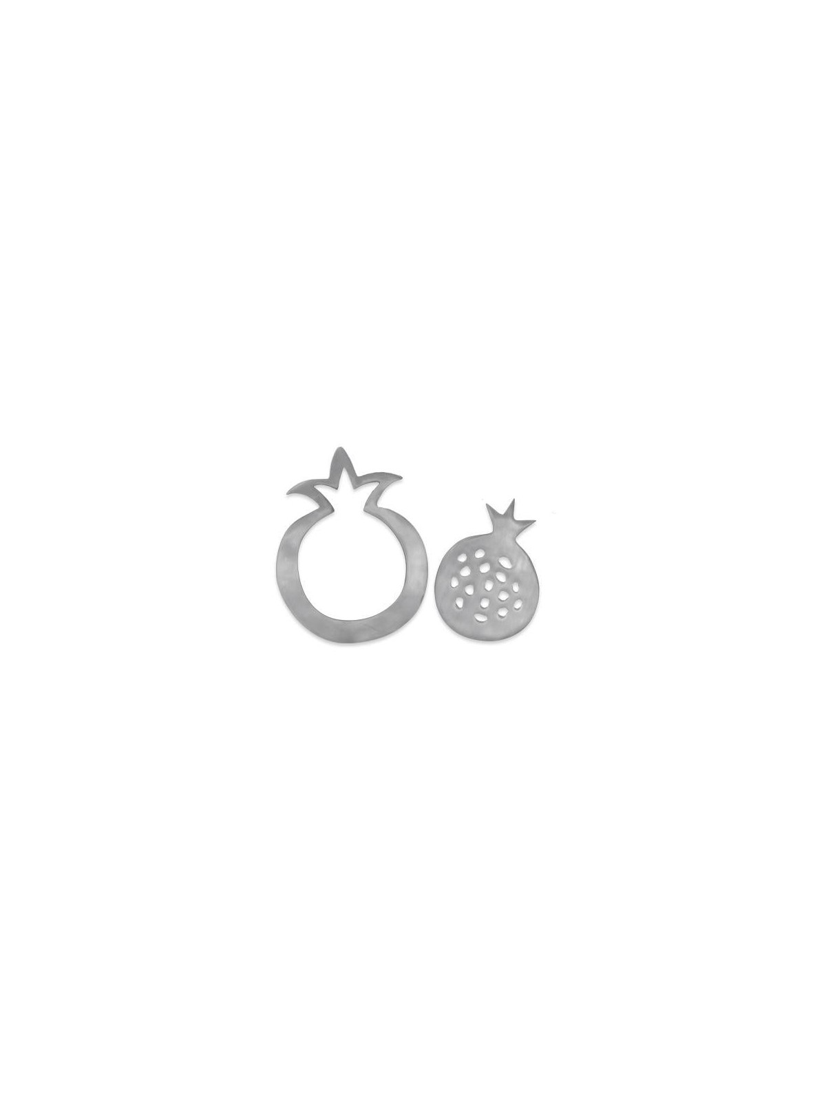 Yair Emanuel Aluminum 2-Piece Trivet Set - Pomegranate
