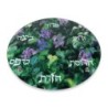 Glass Seder Plate By Jordana Klein - Flowers in the Judean Hills