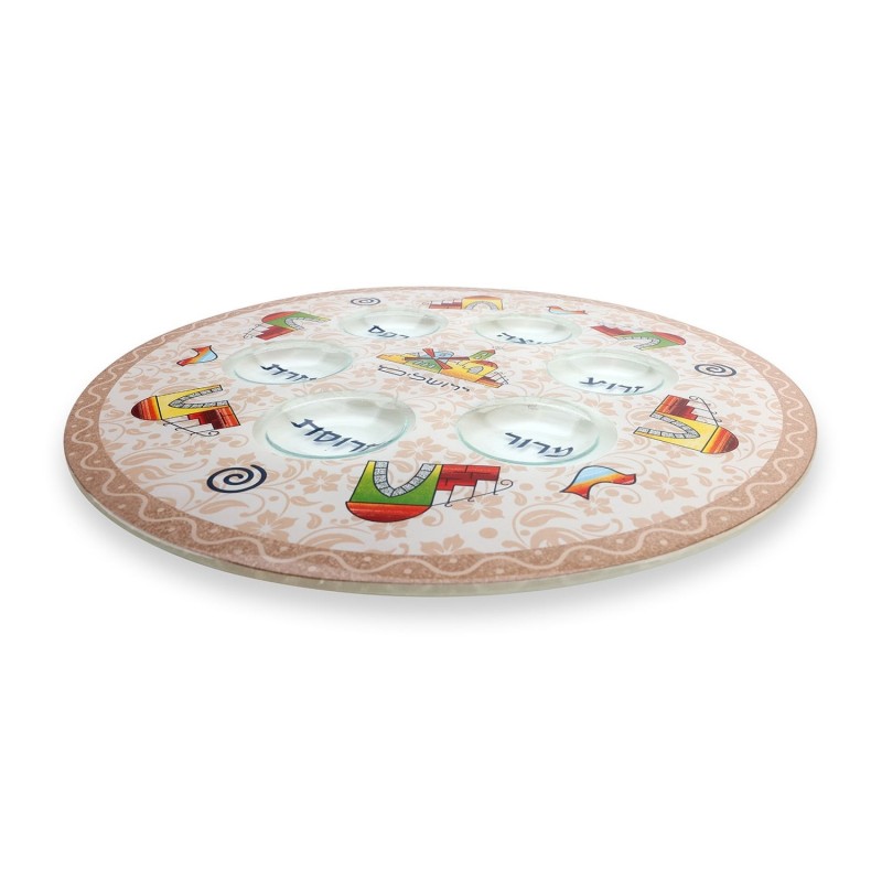 Designer Jerusalem Themed Seder Plate