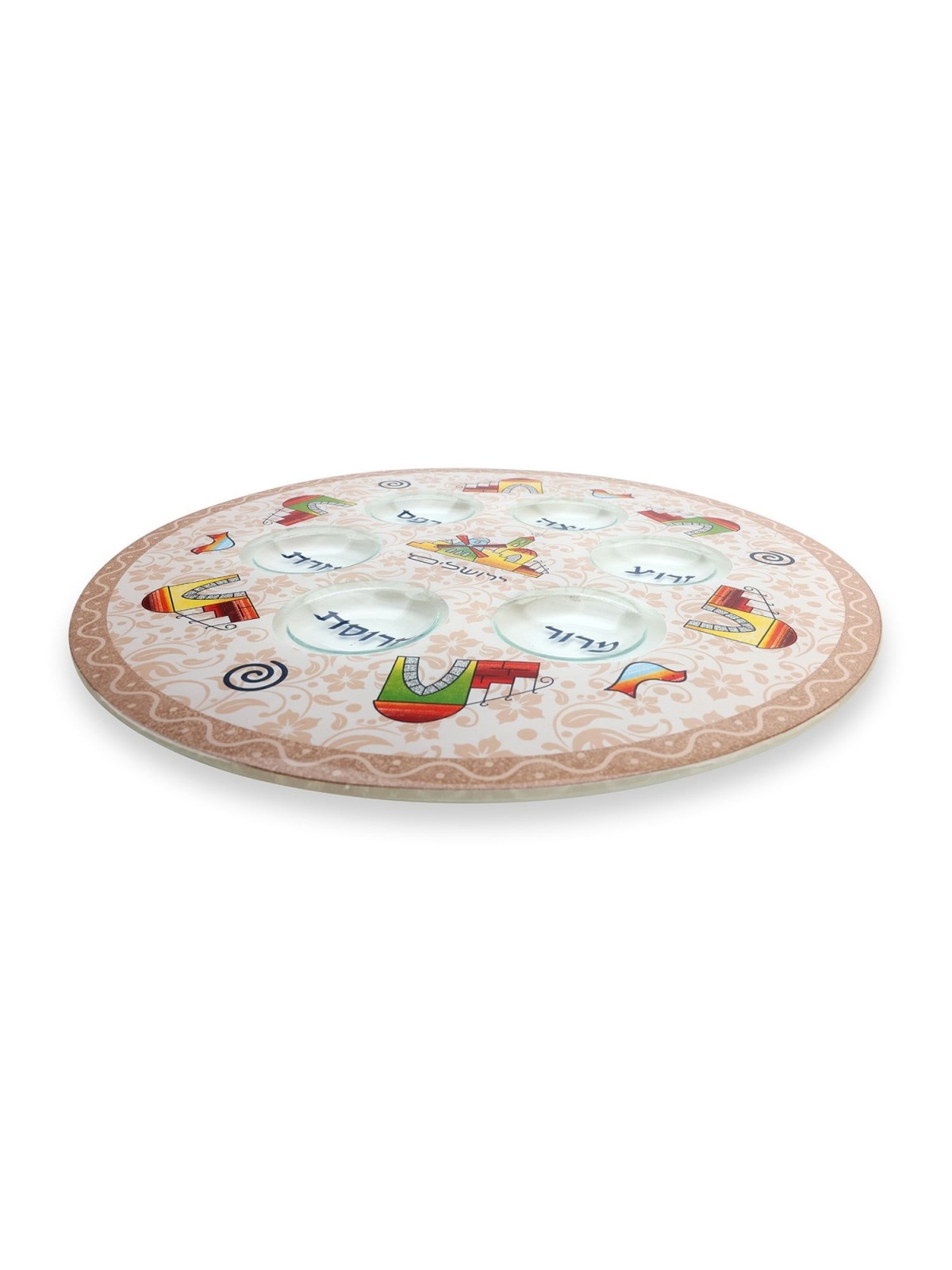 Designer Jerusalem Themed Seder Plate
