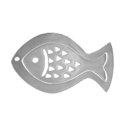 Yair Emanuel Aluminum 2-Piece Trivet Set - Fish