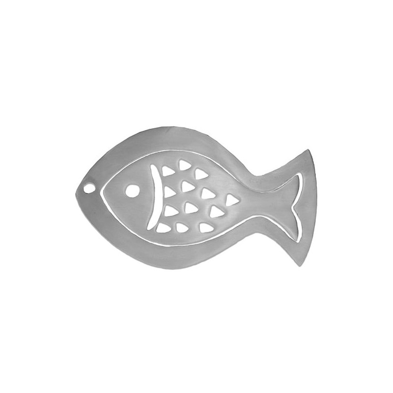Yair Emanuel Aluminum 2-Piece Trivet Set - Fish