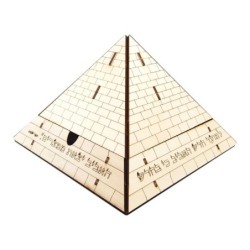 Pyramid Matzah Holder: Do-It-Yourself 3D Puzzle Kit