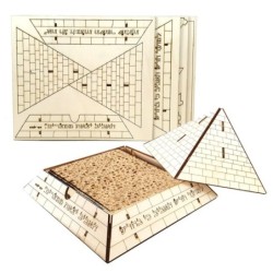 Pyramid Matzah Holder: Do-It-Yourself 3D Puzzle Kit