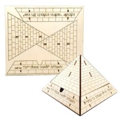 Pyramid Matzah Holder: Do-It-Yourself 3D Puzzle Kit