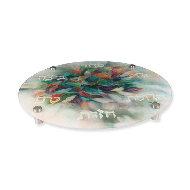 Seder Plate With Spring Flowers Design By Jordana Klein