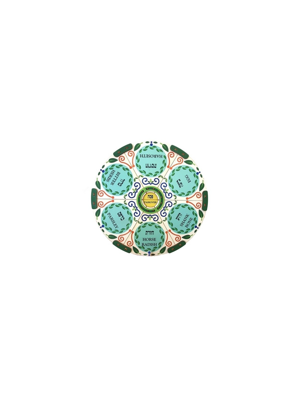 Ornate Multicolored Seder Plate: Do-It-Yourself 3D Puzzle Kit