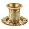 Kiddush Cup Gold-Plated Filigree Pattern Design with Blessings