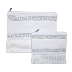Faux Leather Off White Tallit and Tefillin ... | Talit & Tefillin Bags
