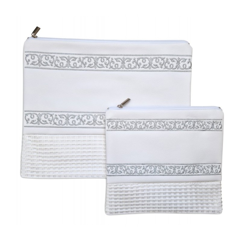 Faux Leather Off White Tallit and Tefillin ... | Talit & Tefillin Bags