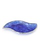 Handcrafted Sterling Silver Plated Glass Wavy Serving Tray - Color Opt