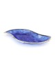 Handcrafted Sterling Silver Plated Glass Wavy Serving Tray - Color Opt