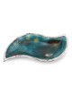 Handcrafted Sterling Silver Plated Glass Wavy Serving Tray - Color Opt
