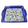 Armenian Ceramic Matzah Plate - Floral Motif