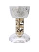 Bier Judaica Handcrafted Sterling Silver Hammered Kiddush Cup With Psa