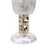 Bier Judaica Handcrafted Sterling Silver Hammered Kiddush Cup With Psa