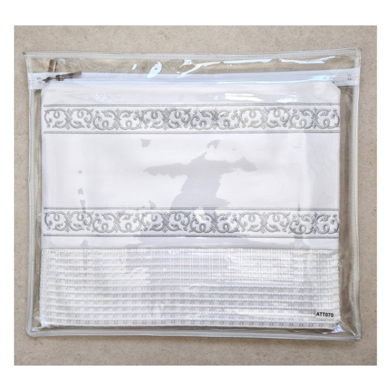 Faux Leather Off White Tallit and Tefillin ... | Talit & Tefillin Bags