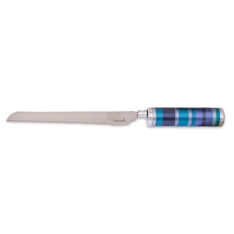 Yair Emanuel Colorful Rings Challah Knife