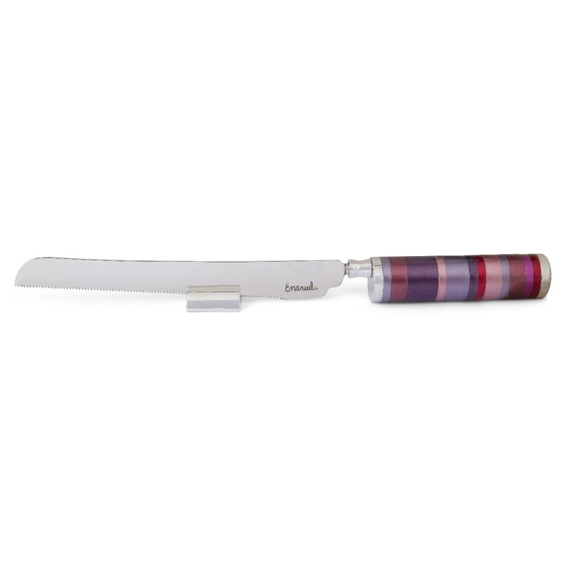 Yair Emanuel Colorful Rings Challah Knife