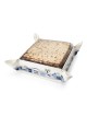 Yair Emanuel Embroidered Matzah Holder - Jerusalem Blue