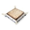 Yair Emanuel Embroidered Matzah Holder - Jerusalem Blue