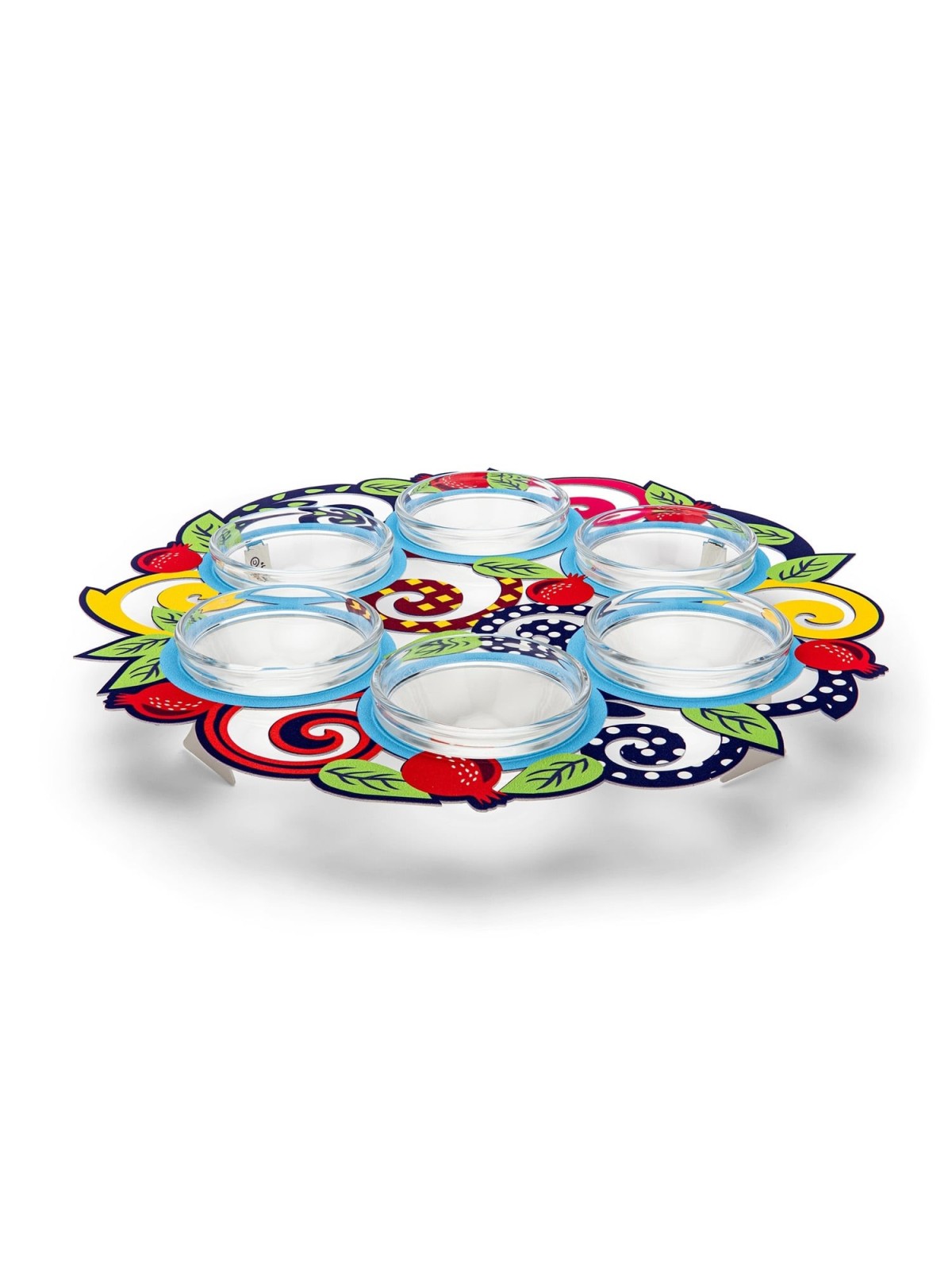Designer Seder Plate With Pomegranates By Dorit Judaica