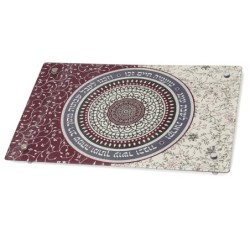 Dorit Judaica Challah Board With Mandala Pattern and Shabbat Verses