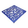 Yair Emanuel Aluminum Trivet - Shabbat Shalom - Blue