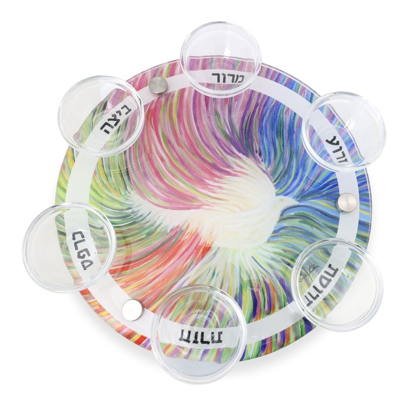 Jordana Klein Dove of Color Seder Plate