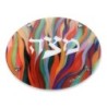 Jordana Klein Glass Matzah Plate - Burning Bush (Exodus 3:2)