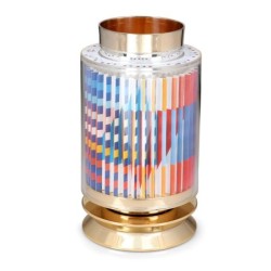 The Agam Rainbow 24K Gold-Plated Revolving Star of David Kiddush Cup