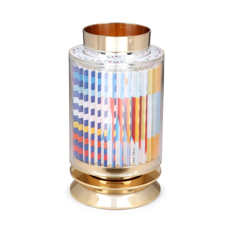 The Agam Rainbow 24K Gold-Plated Revolving Star of David Kiddush Cup