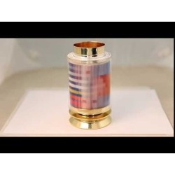 The Agam Rainbow 24K Gold-Plated Revolving Star of David Kiddush Cup