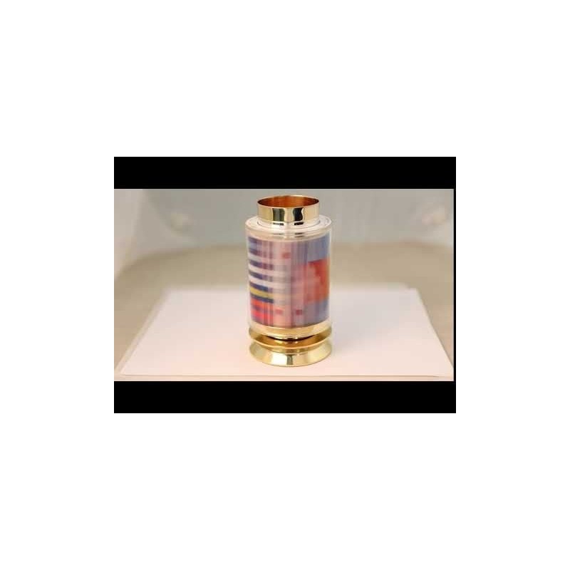 The Agam Rainbow 24K Gold-Plated Revolving Star of David Kiddush Cup