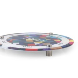 Jordana Klein Modern Cube Design Glass Matzah Plate