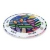 Jordana Klein Joyful Passover Glass Seder Plate with Jewish Symbols De