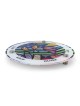 Jordana Klein Joyful Passover Glass Seder Plate with Jewish Symbols De