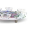 Jordana Klein Joyful Passover Glass Seder Plate with Jewish Symbols De