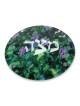 Jordana Klein Glass Matzah Plate - Flowers in the Judean Hills