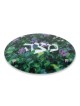 Jordana Klein Glass Matzah Plate - Flowers in the Judean Hills
