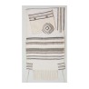 Weaving Creation Hand Woven White Tallit ... | Weaving Creation Tallit